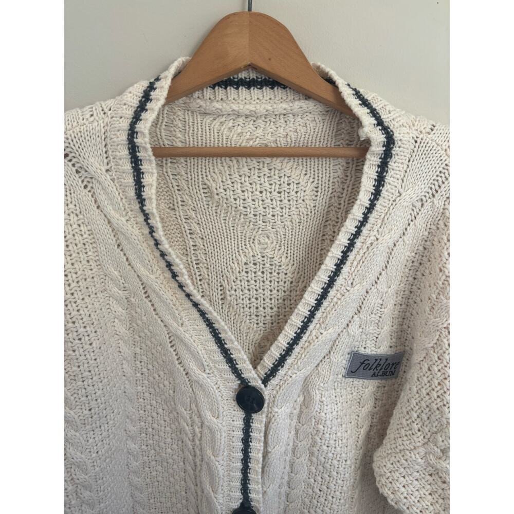 Taylor Swift Original 2020 Folklore Cardigan Cableknit Oversized XS/S - Picture 2 of 9